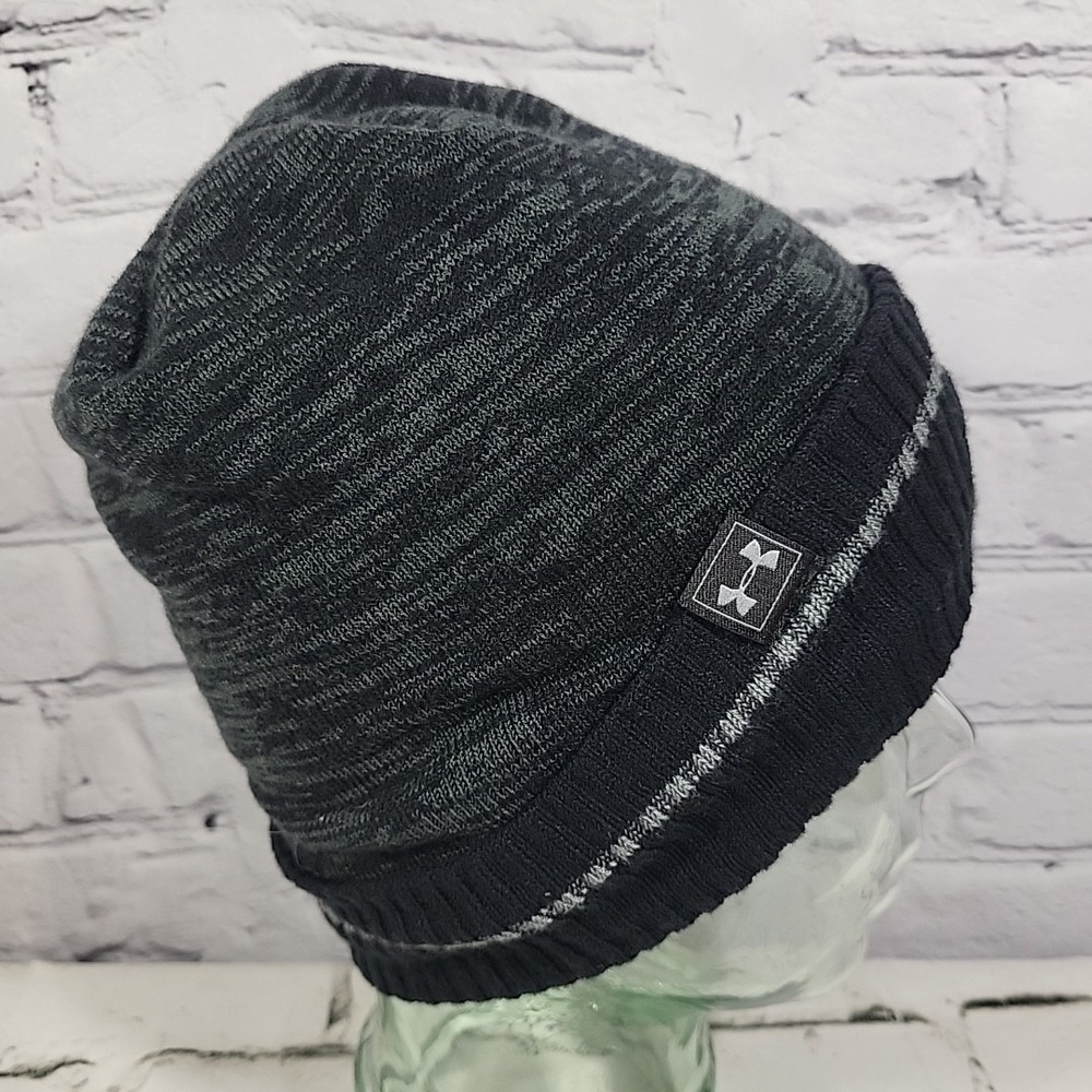 Colorado Mesa Mavericks Hat Under Armour Beanie Black Gray Digital Print One Sz - Picture 4 of 8